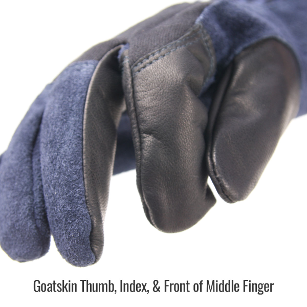 BSX® Grain Goatskin & Flame-Resistant Stretch Knit Cotton TIG Glove - Fingers BSX® Grain Goatskin & Flame-Resistant Stretch Knit Cotton TIG Glove - Fingers